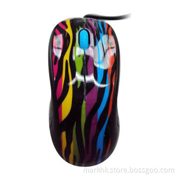 Water transfer printing wired mouse, gaming mouse